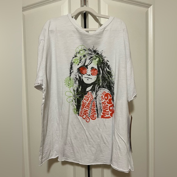 Janis Joplin Fillmore West White Burnout Graphic Tee.
Retro Brand NWT. - Picture 3 of 5